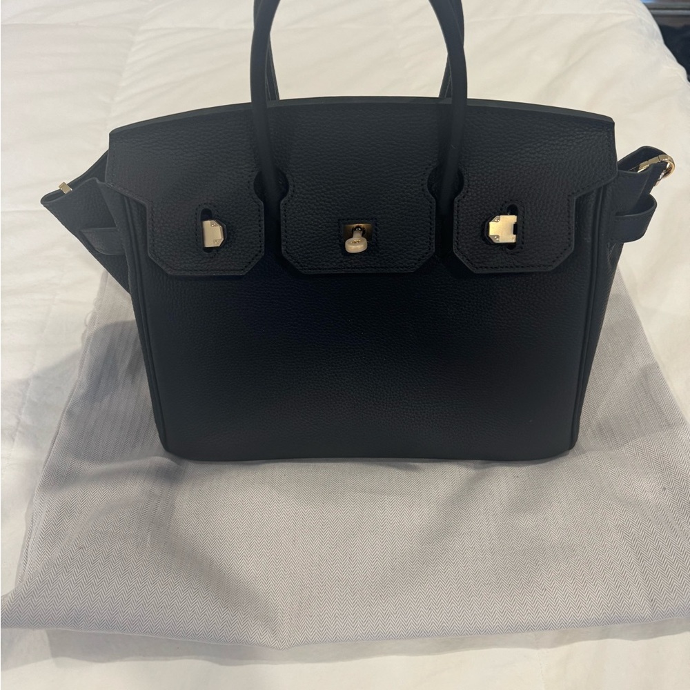 Black Leather Tote